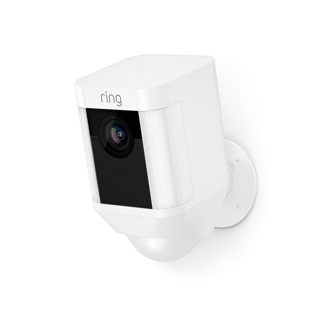 Ring Spotlight Cam Battery HD Rechargeable Two Way Security Camera White