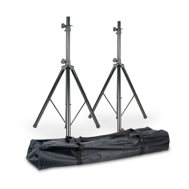 Accu Stand SPS200 SPSX2B Two Universal Speaker Stands with Carry Bag