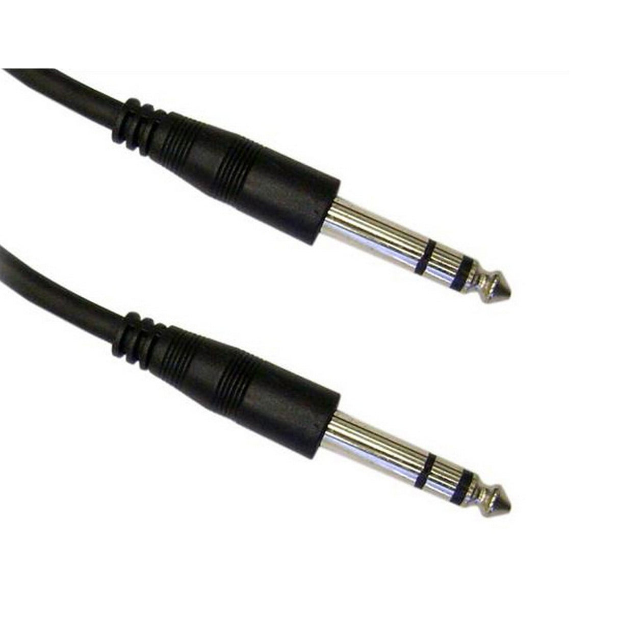 Connectronics 1/4 Inch Stereo Male to Male 1/4 Inch Stereo Molded Audio Cable 3 Foot
