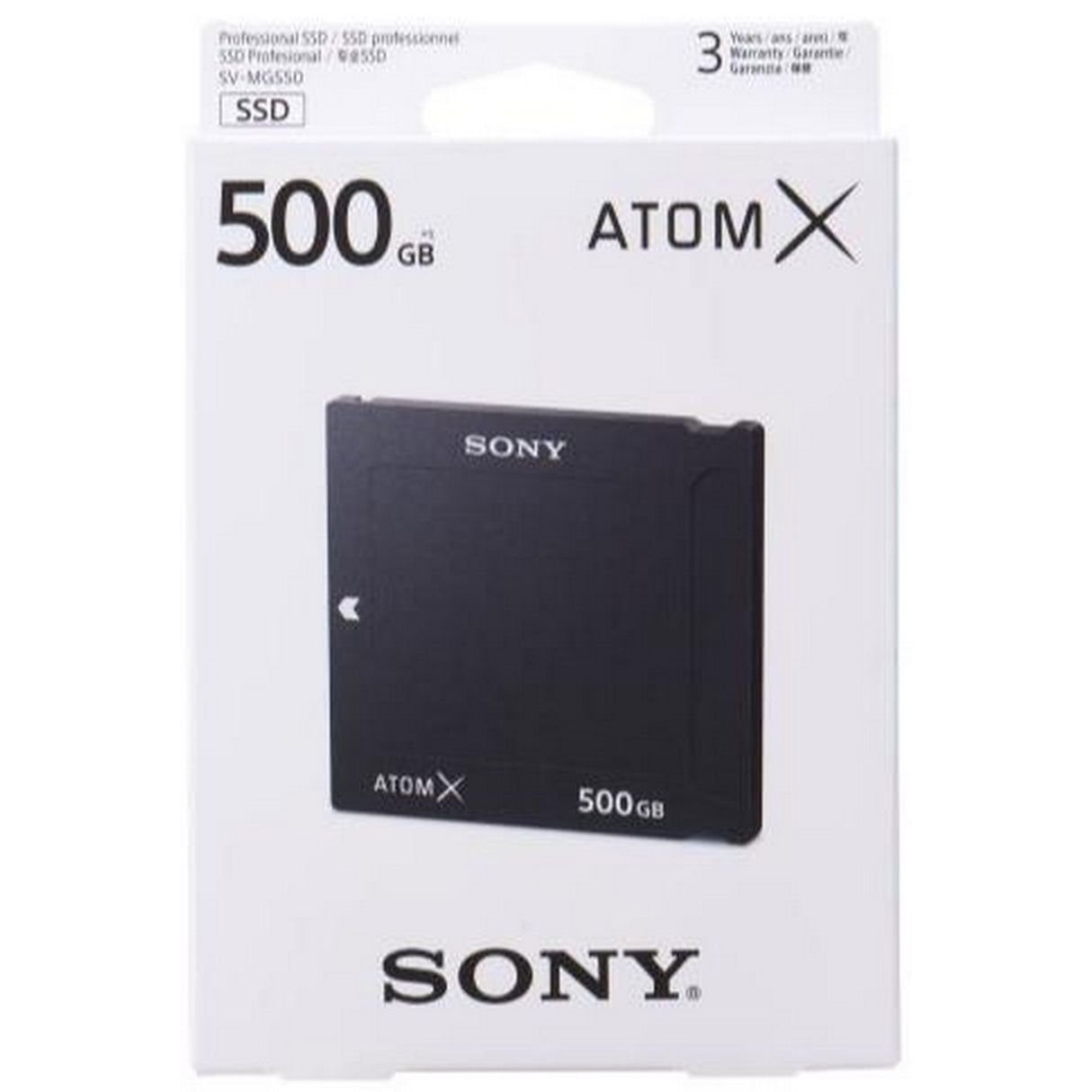 Sony SV-MGS50/BT | 500GB AtomX SSD Mini Drive for Atomos Ninja V