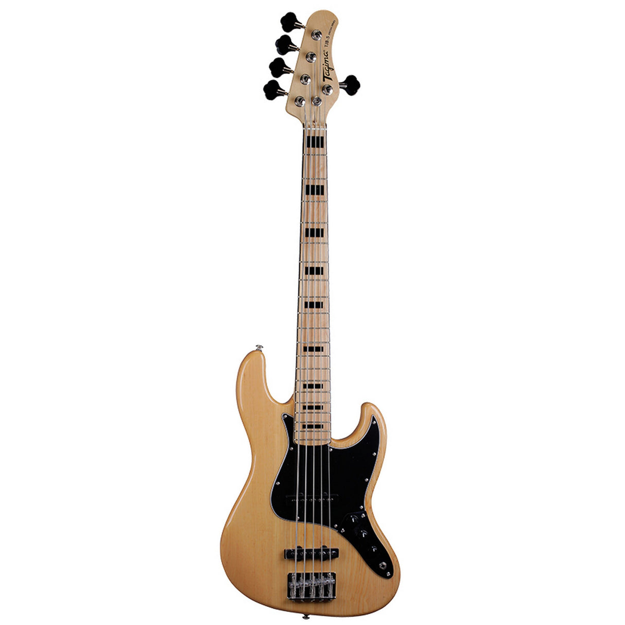 Tagima TJB 5 String J Style Bass Guitar Natural - guitar
