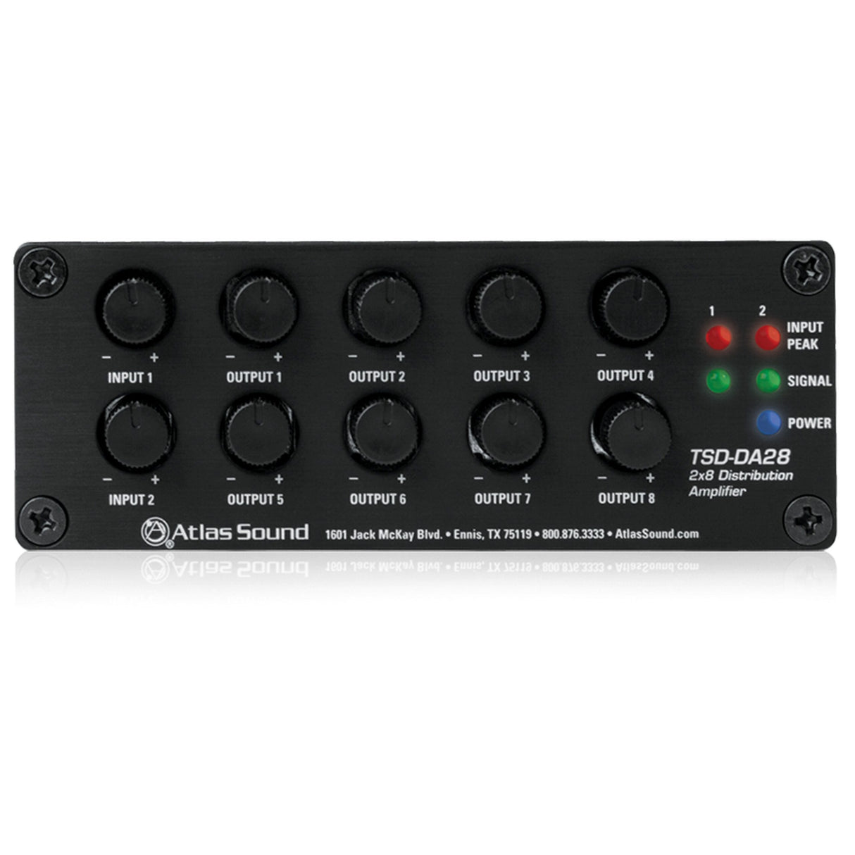 Atlas Sound TSD-DA28 2 x 8 Distribution Amplifier