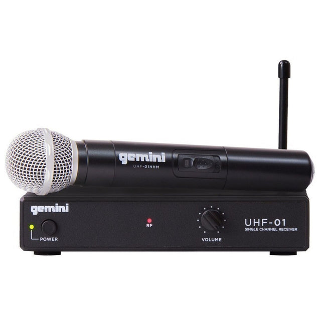 Gemini UHF-01M Handheld Wireless Microphone System F1 Band