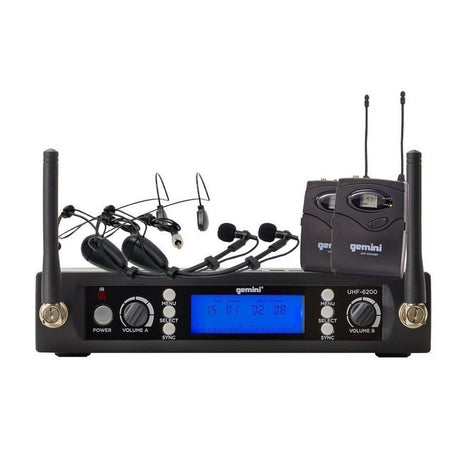 Gemini UHF-6200HL Headset Wireless Microphone System R2 Band