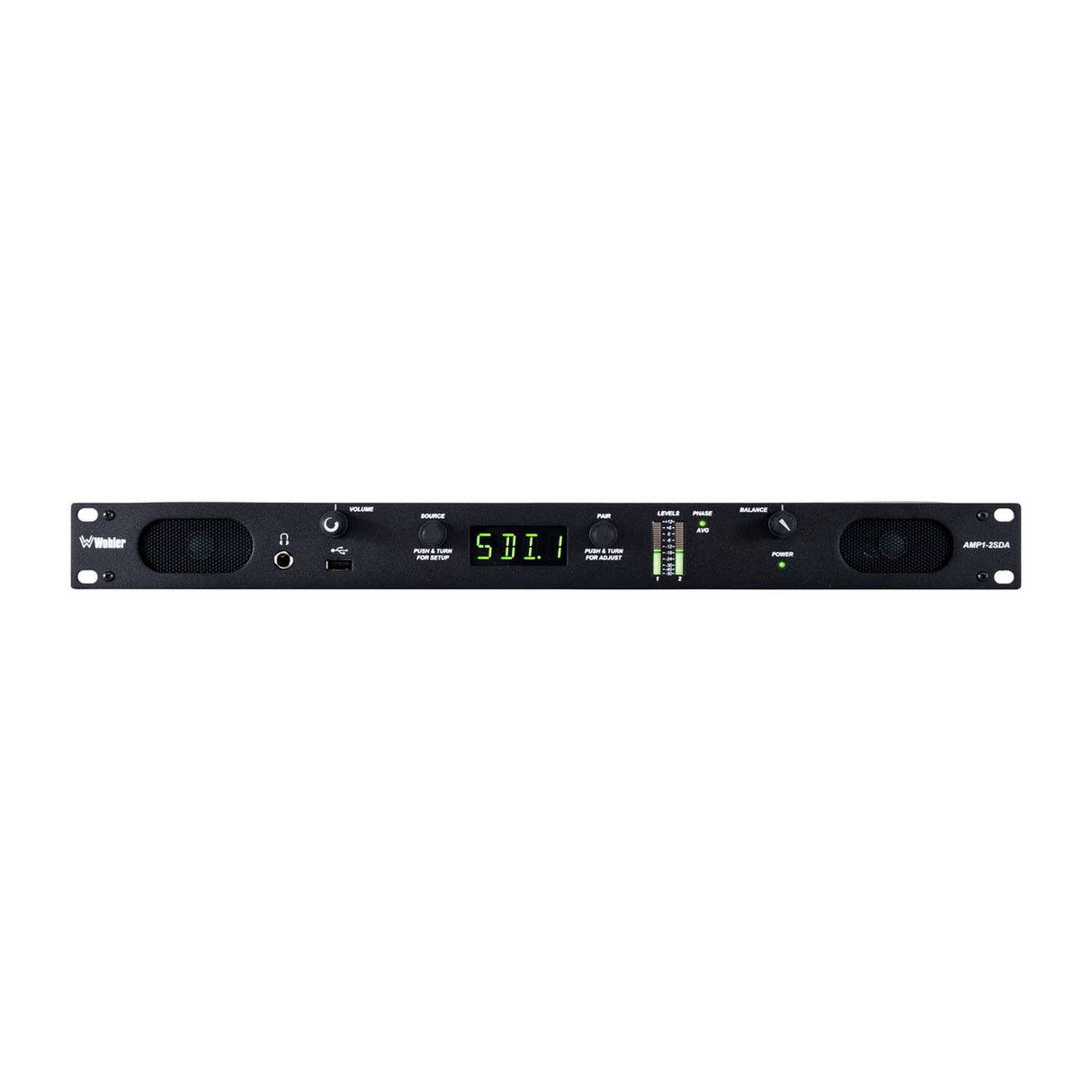 Wohler AMP1-2SDA 2 Channel 3G HD SD-SDI AES Analog Audio Monitor