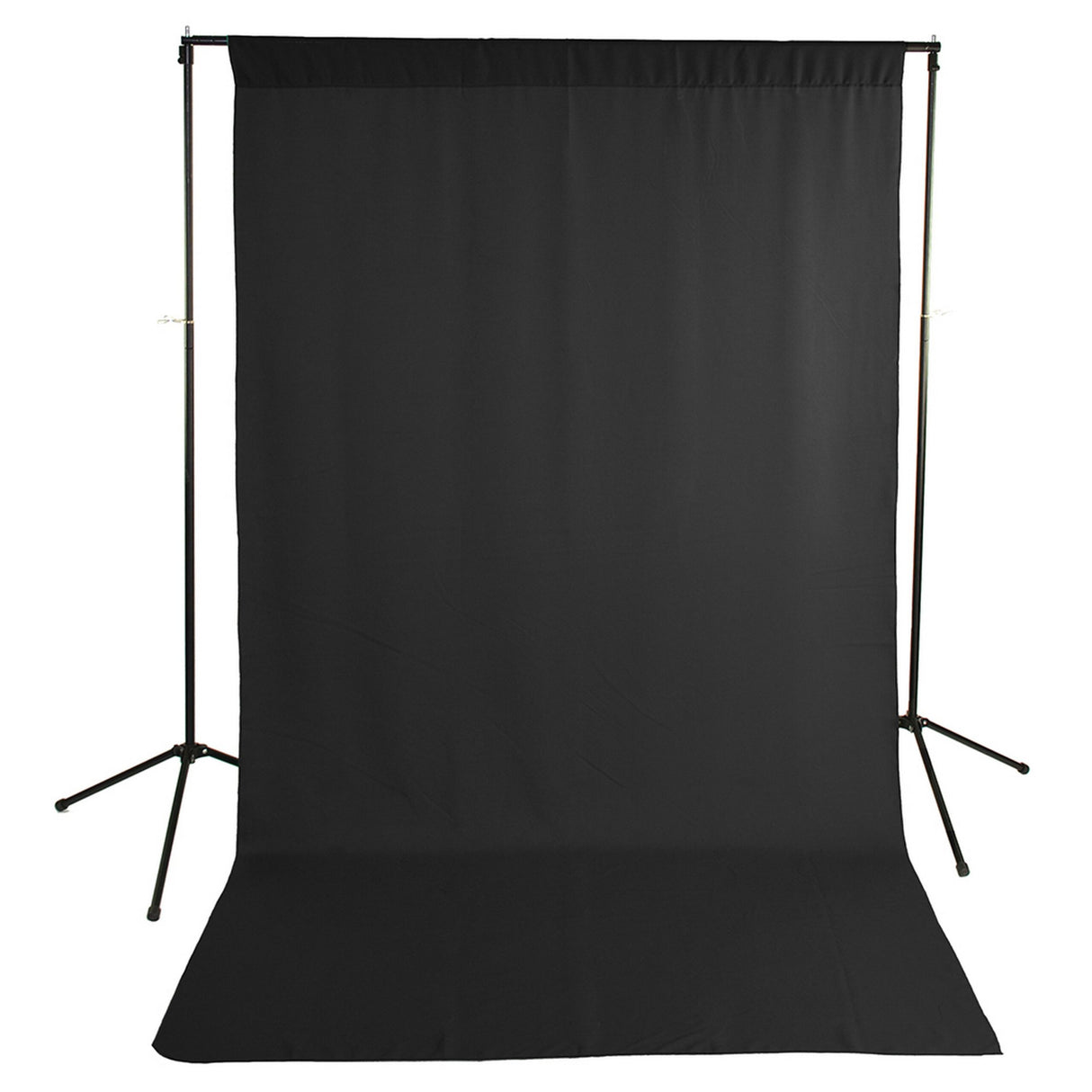 Savage 5 x 9-Foot Wrinkle-Resistant Polyester Background Economy Stand Kit Black