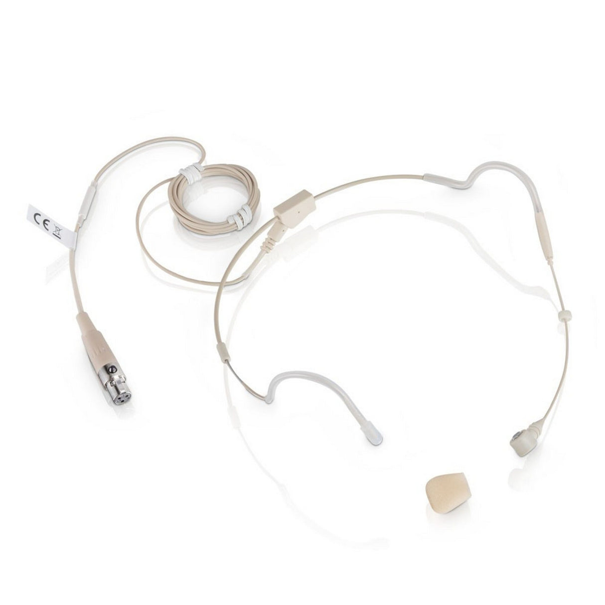 LD Systems WS 100 MH 3 BE Microphone Headset with 3-Pin Female Mini XLR Connector, Beige