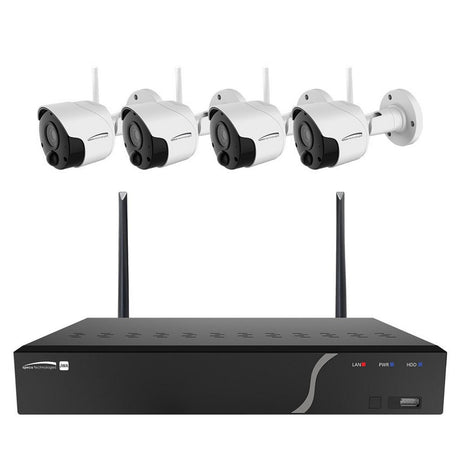 Speco ZIPK4W2 4-Channel Wireless NVR Kit with 4 2MP Wireless IP Cameras 1TB