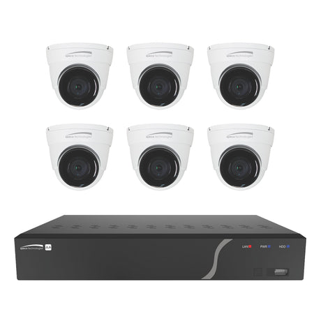 Speco ZIPK8T2 8-Channel H.265 NVR with 6 Outdoor IR 5MP IP Cameras 2TB Kit