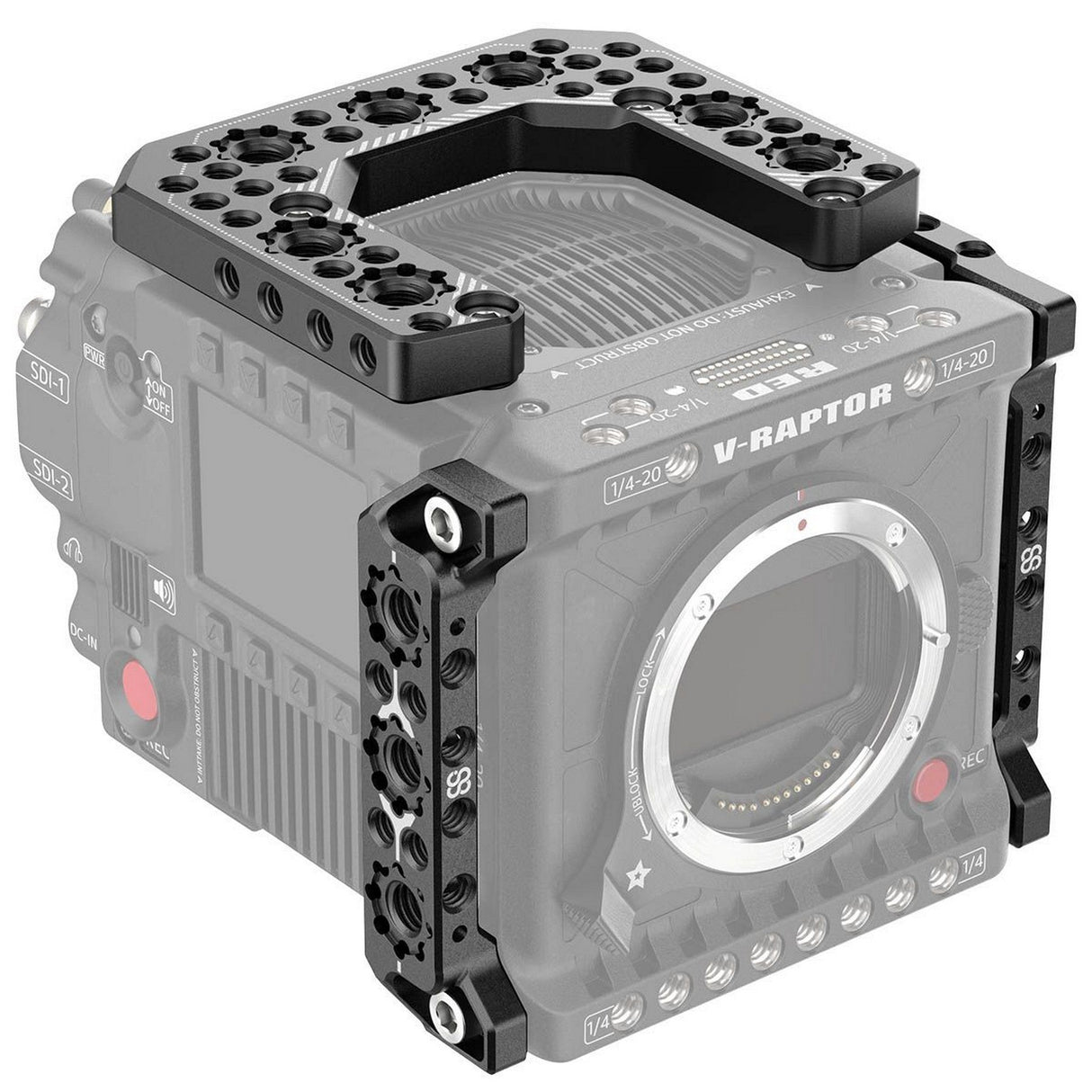 8Sinn 8-TPR-V-R + 8-RSP-RR + 8-LSP-RR Top Plate with Right and Left Side Plate for RED V-Raptor