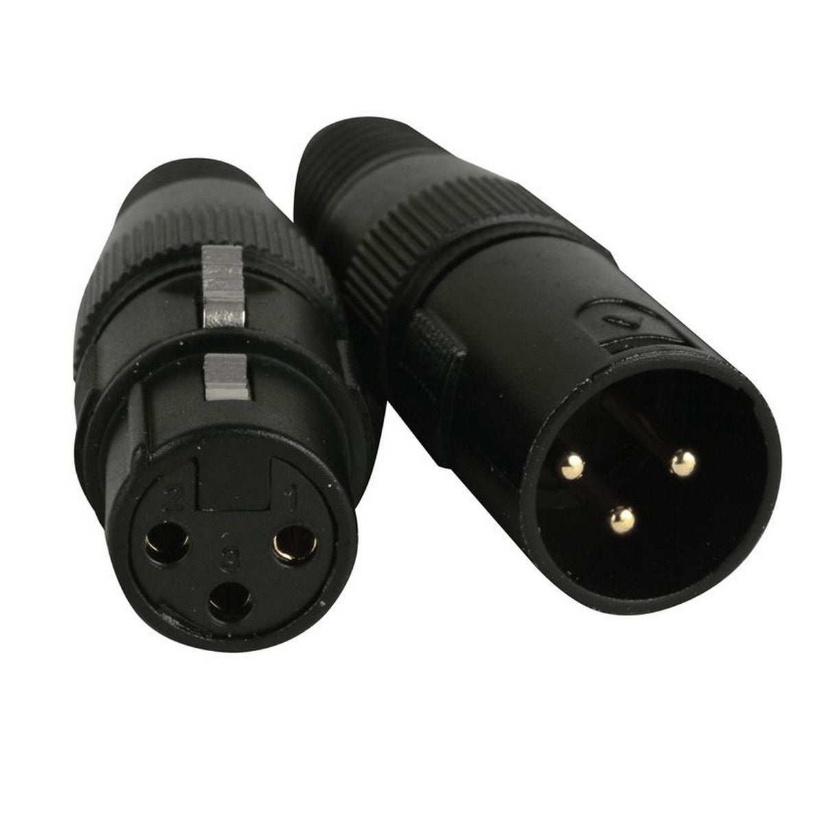 Accu Cable ACXLR3PSET 3-Pin 1 Male and 1 Female XLR Connectors with Gold Pins