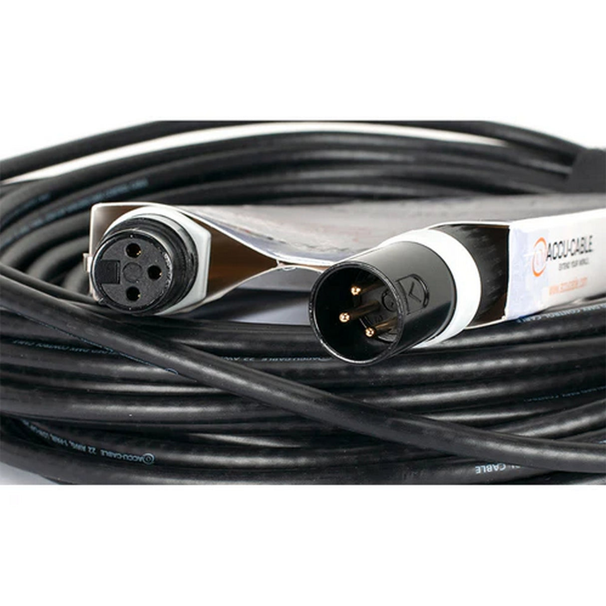 Accu Cable AC3PDMX50PRO Pro Series 3‑Pin DMX Cable, 50‑Feet