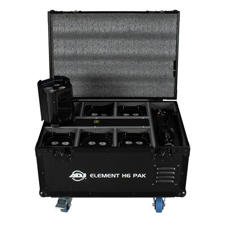 ADJ Element H6 Pak All-In-One RGBAW+UV LED PAR Pack, Black
