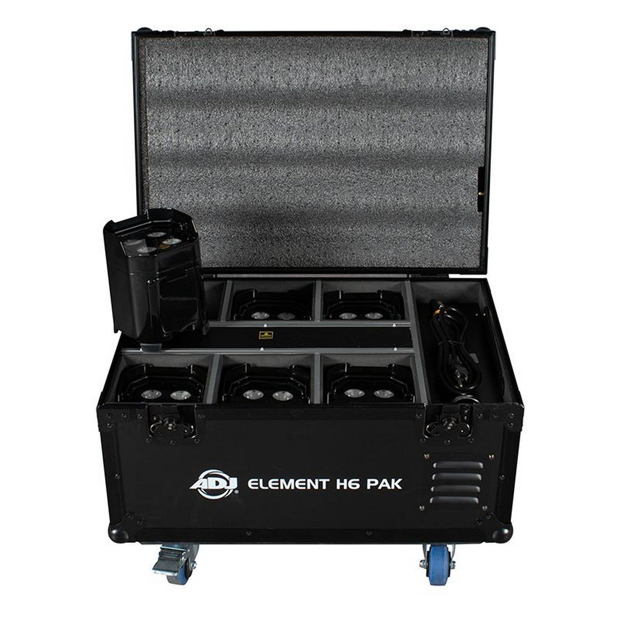 ADJ Element H6 Pak All-In-One RGBAW + UV LED PAR Pack Black