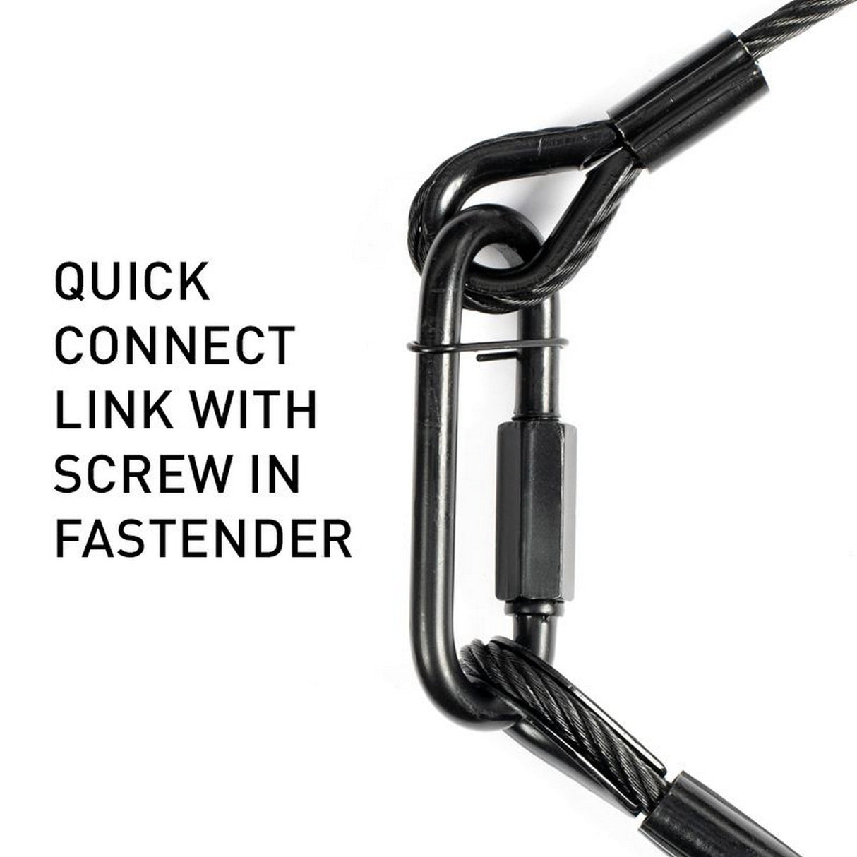 ADJ SC6B 31.5-inch 800 mm Black Safety Cable 70 kg Load Capacity