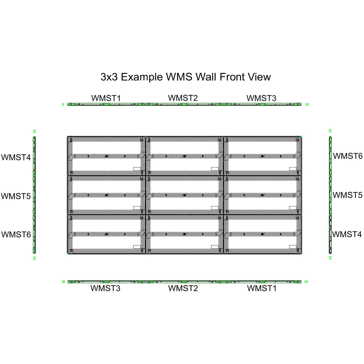 ADJ WMST1 Trim Section #1 Top Left or Bottom Right
