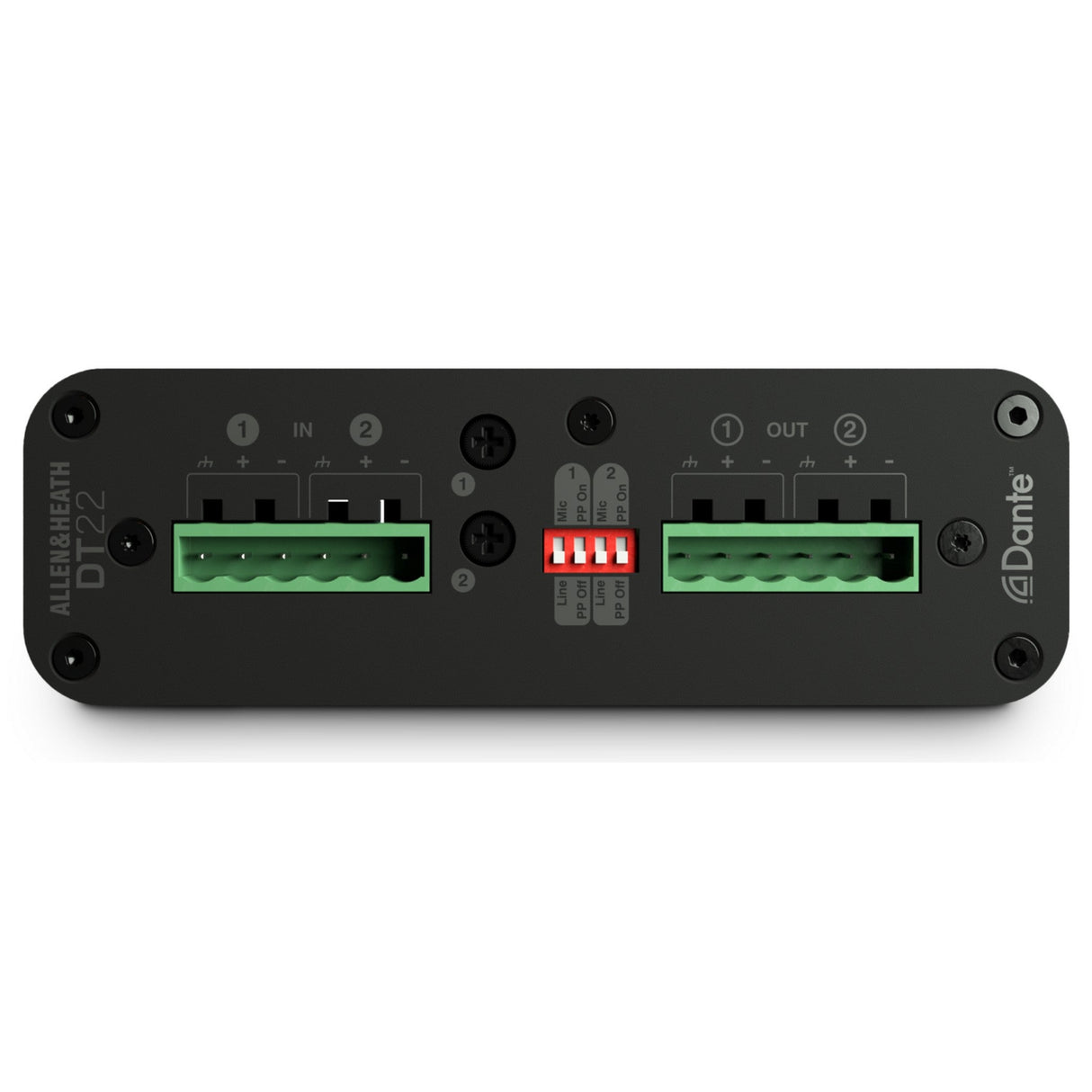 Allen & Heath AH-DT-22-M Dante I/O Interface 2 In/2 Out No Power Supply