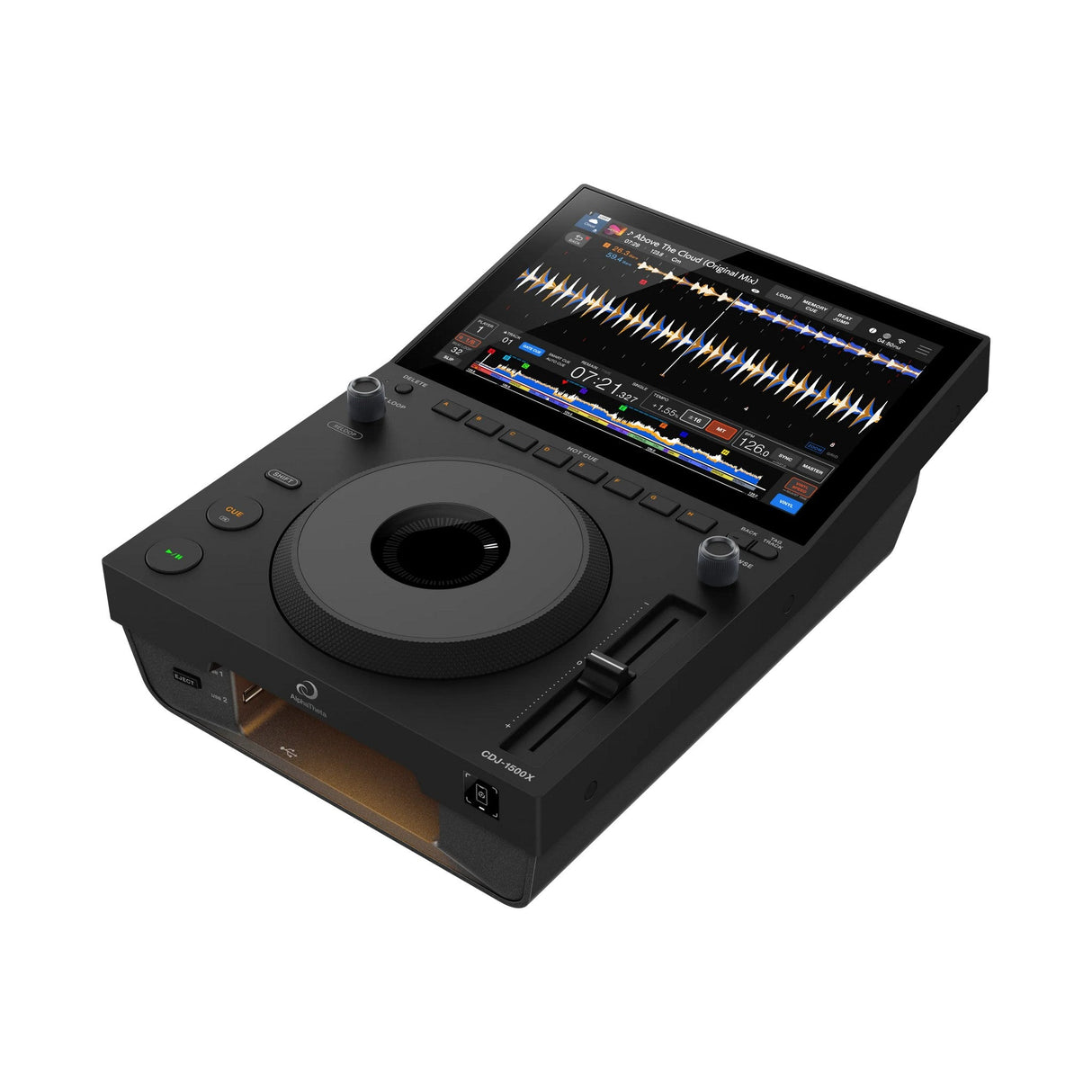 AlphaTheta CDJ-1500X Compact High-Resolution Professional DJ Player, Black