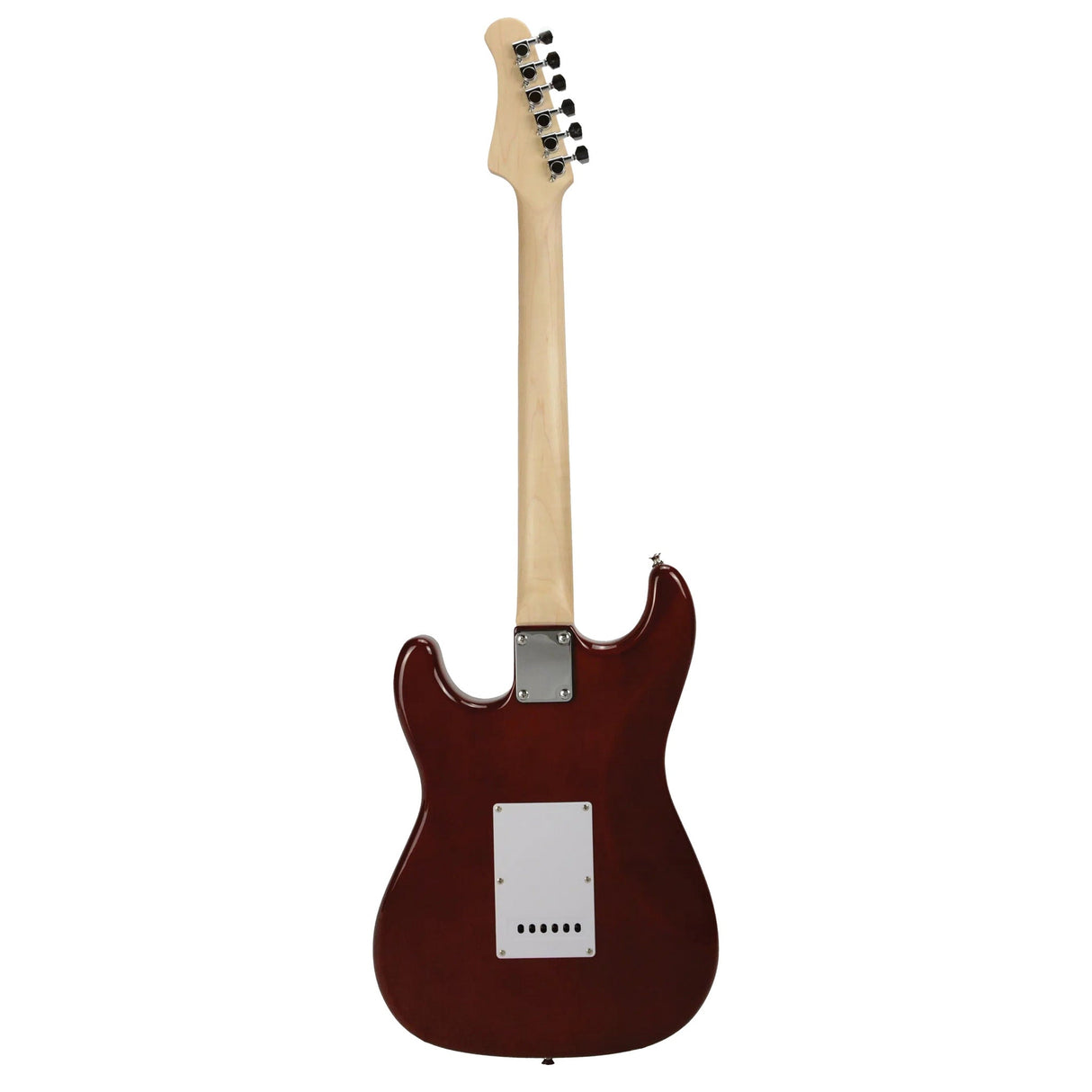 Amati Guitars 10STHG Double Cutaway/Single Coil-Solid Poplar Body 6-String Electric Guitar (Gloss Cherry Sunburst Finish)