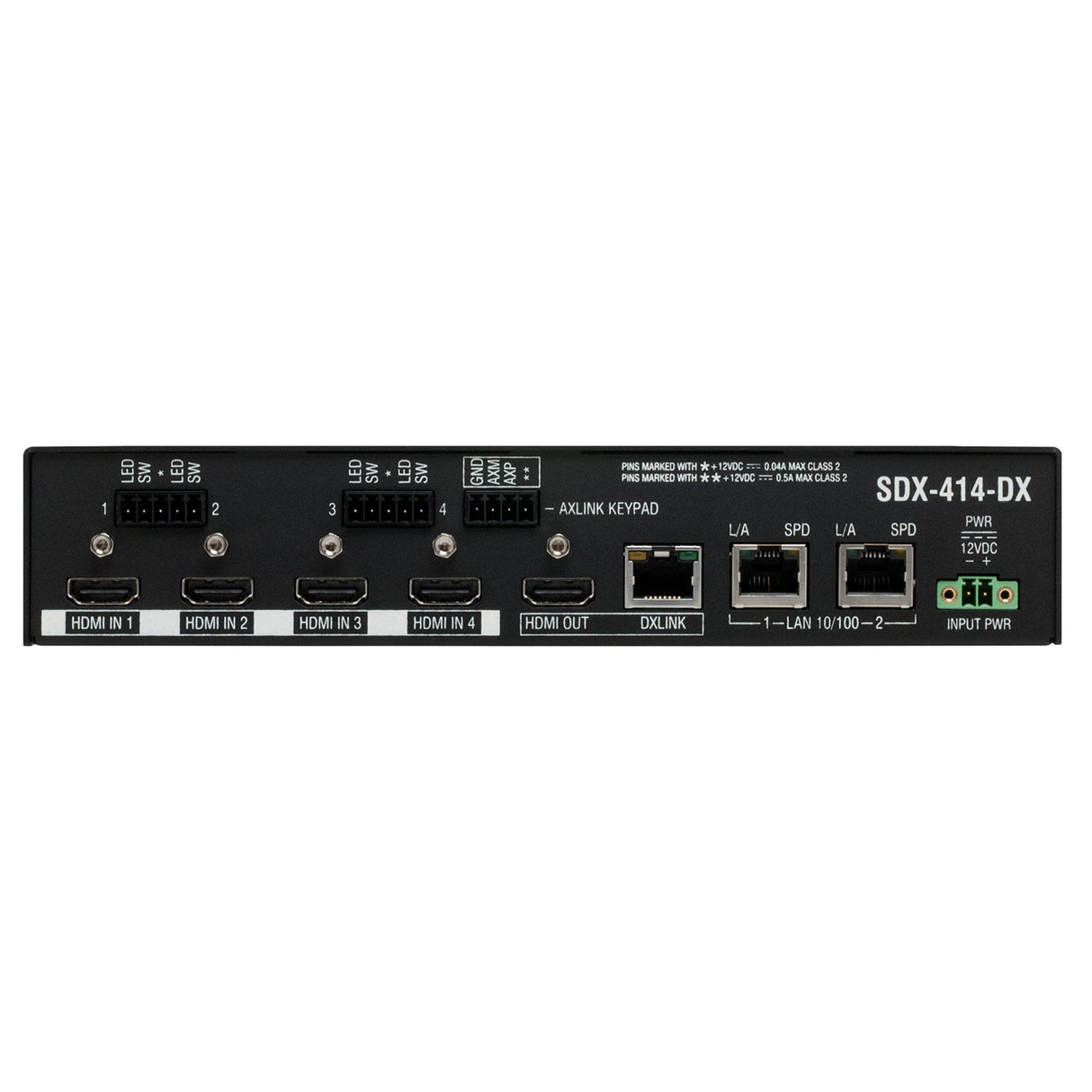 AMX SDX-414-DX Solecis 4 x 1 4K HDMI Digital Switcher with DXLink Output