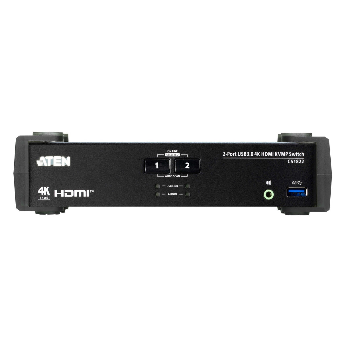 ATEN CS1822 2-Port USB 3.0 4K HDMI KVMP Switch with Audio Mixer Mode