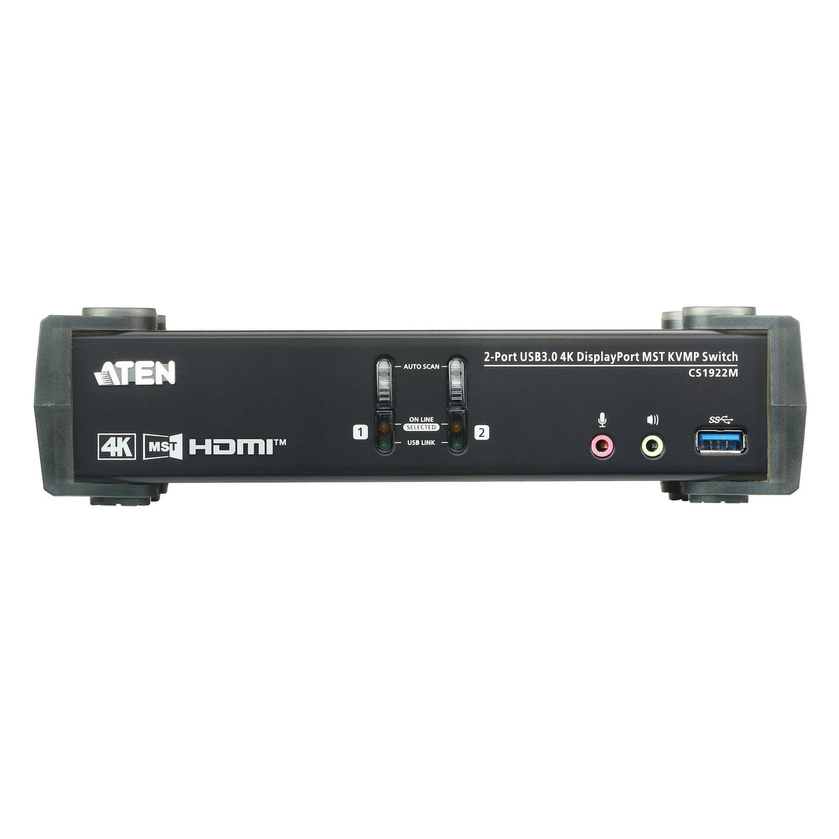 ATEN CS1922M 2-Port USB 3.0 4K DisplayPort MST KVMP Switch