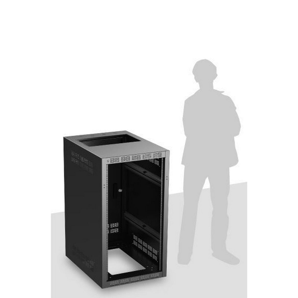 AtlasIED 221-30 30-Inch Welded Rack, 21RU, Front Door Not Included