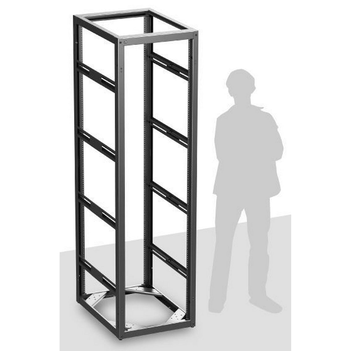 AtlasIED 744-30 Heavy‑Duty Floor Rack Cabinet with 20-Inch Depth, 44RU