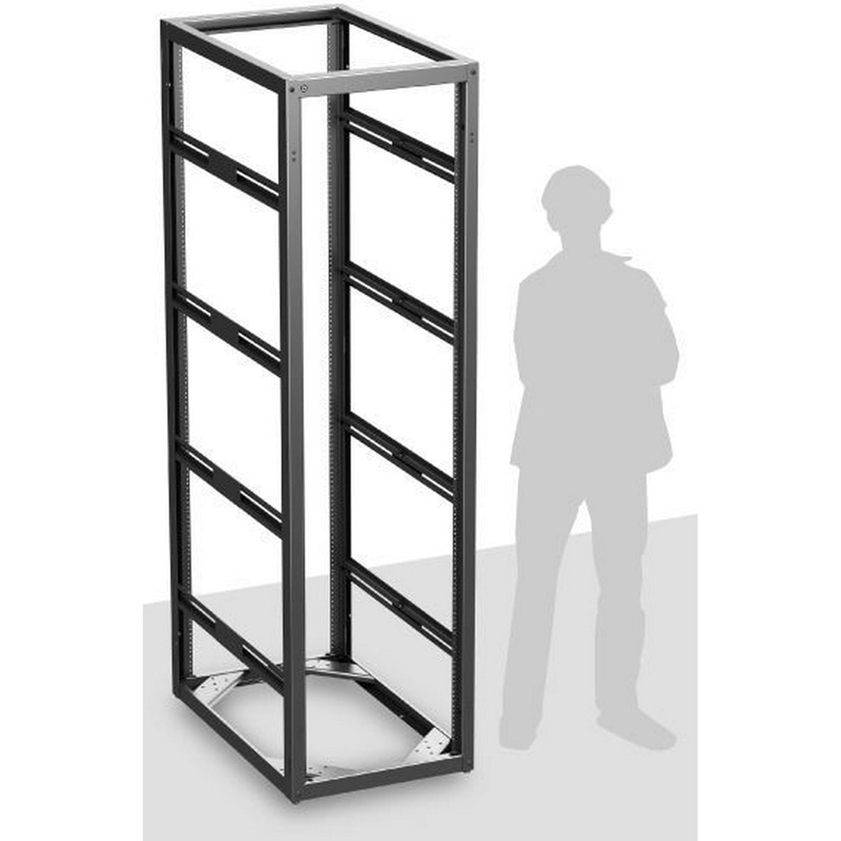 AtlasIED 744-36 Heavy‑Duty Floor Rack Cabinet with 36-Inch Depth, 44RU