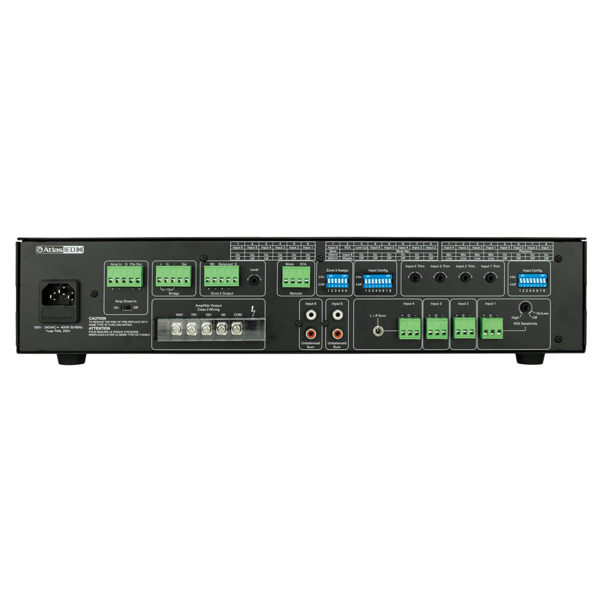 AtlasIED AA240G 240W 6‑Input Mixer Amplifier