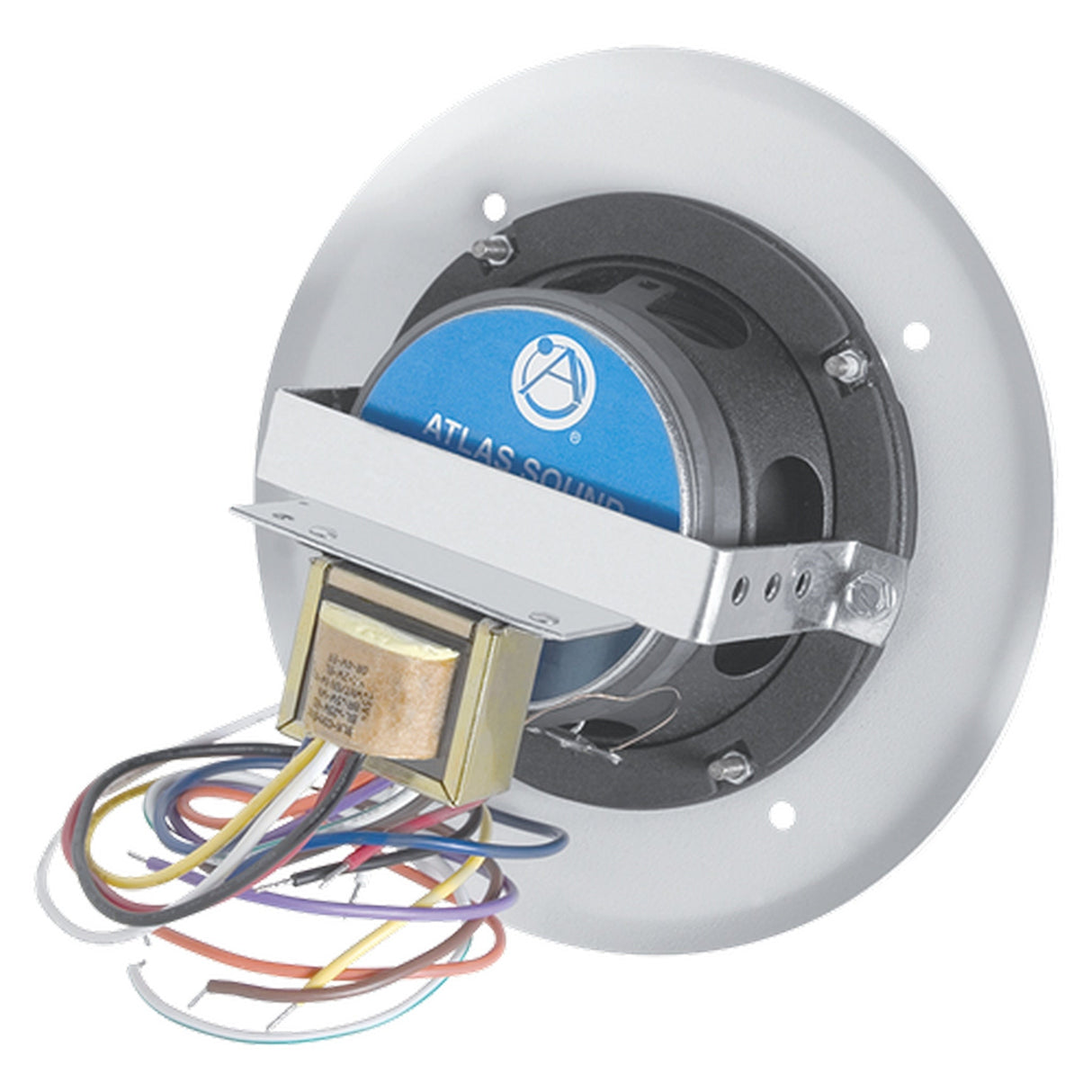 AtlasIED B51-4 4-Inch In-Ceiling Speaker with 4W Transformer and 51-4 Baffle