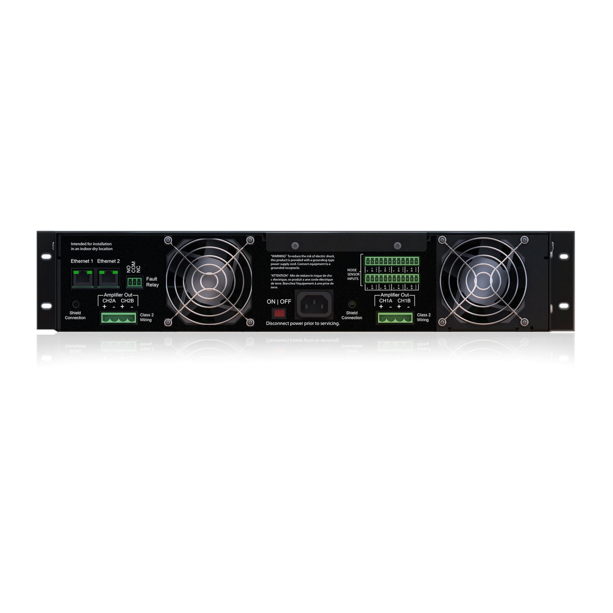 AtlasIED DNA2404 Series 4-Channel 2400W Digital Network Power Amplifier