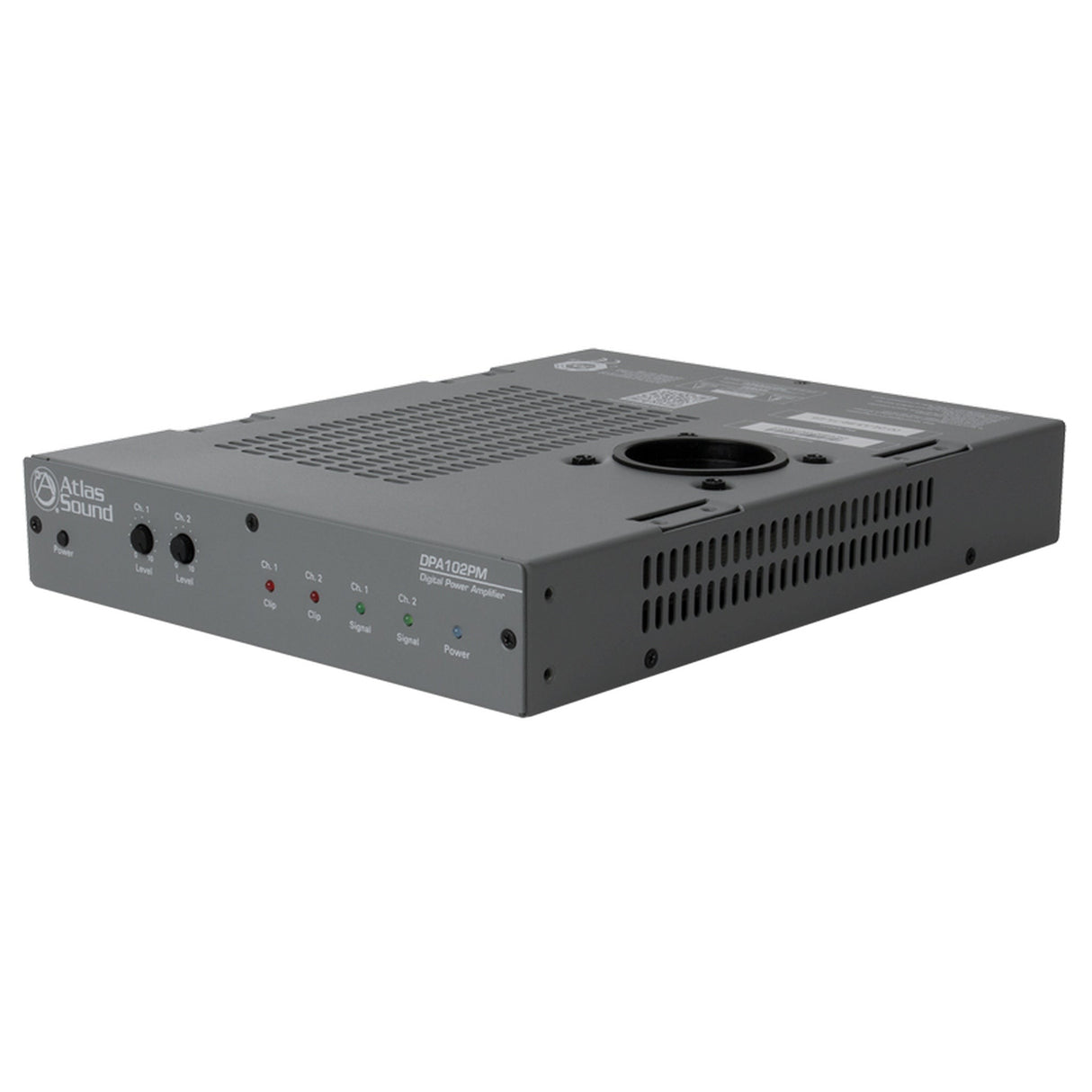 AtlasIED DPA-102PM 2‑Channel x 100W Networkable Pole Mount Power Amplifier