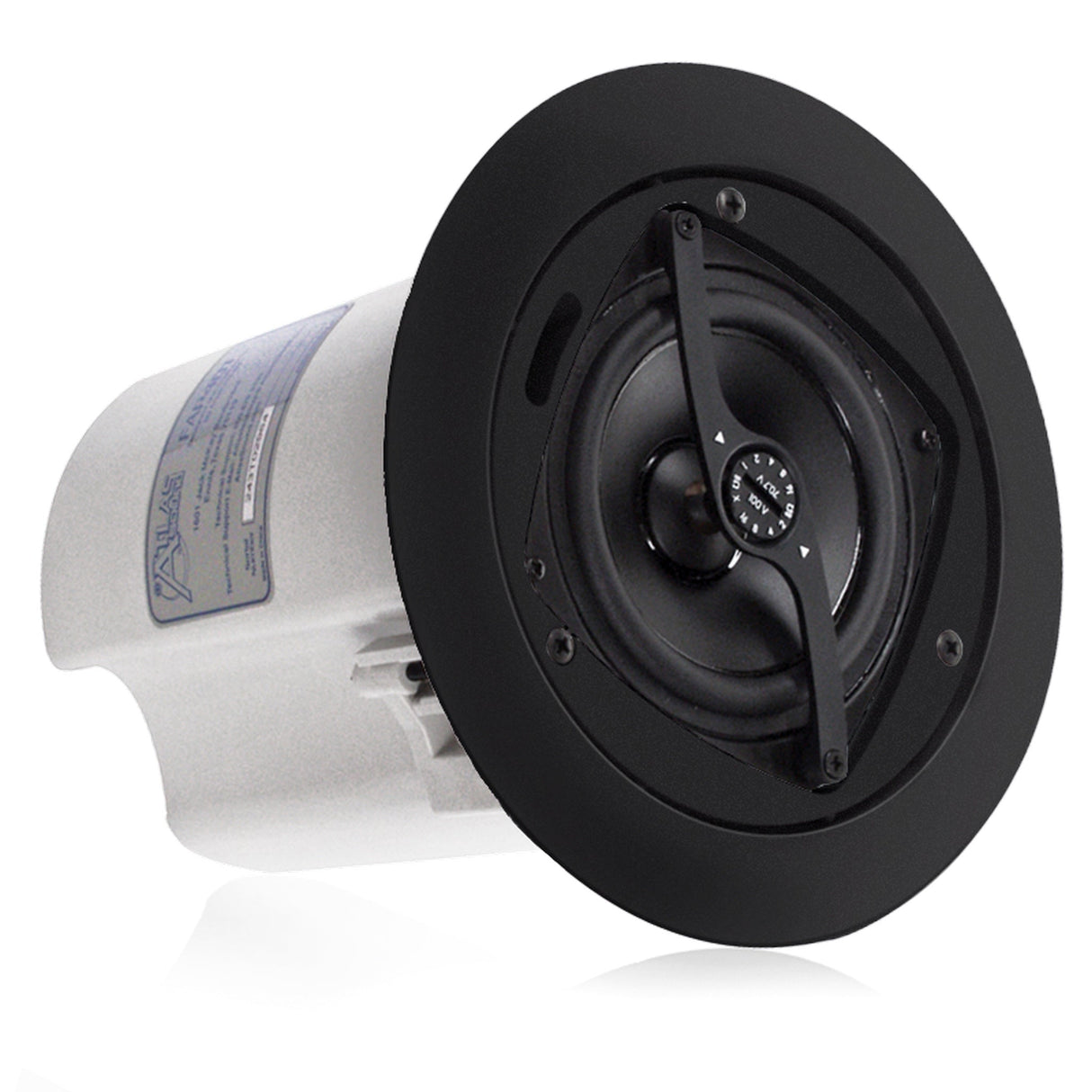AtlasIED FAP40T Series 4-Inch In-Ceiling Speaker with 16W Transformer, Pair