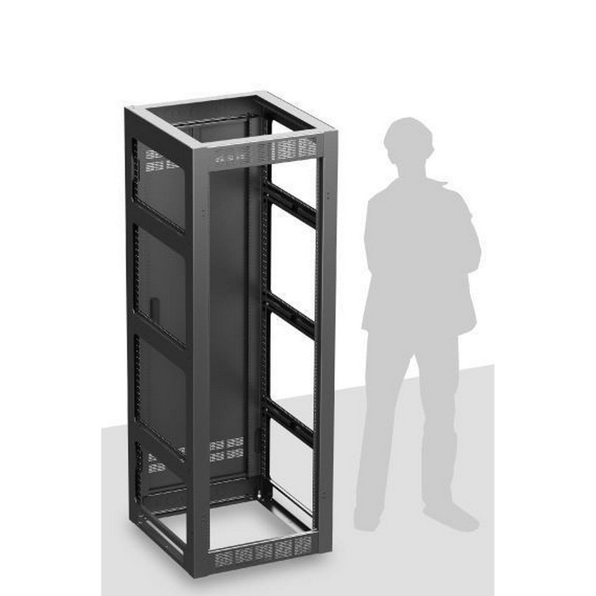 AtlasIED FMA35-25 Series Rack Enclosures, 25.5-Inch Usable Depth with Gangable Rack, Stand-Alone, and Side Panel Options, 35RU
