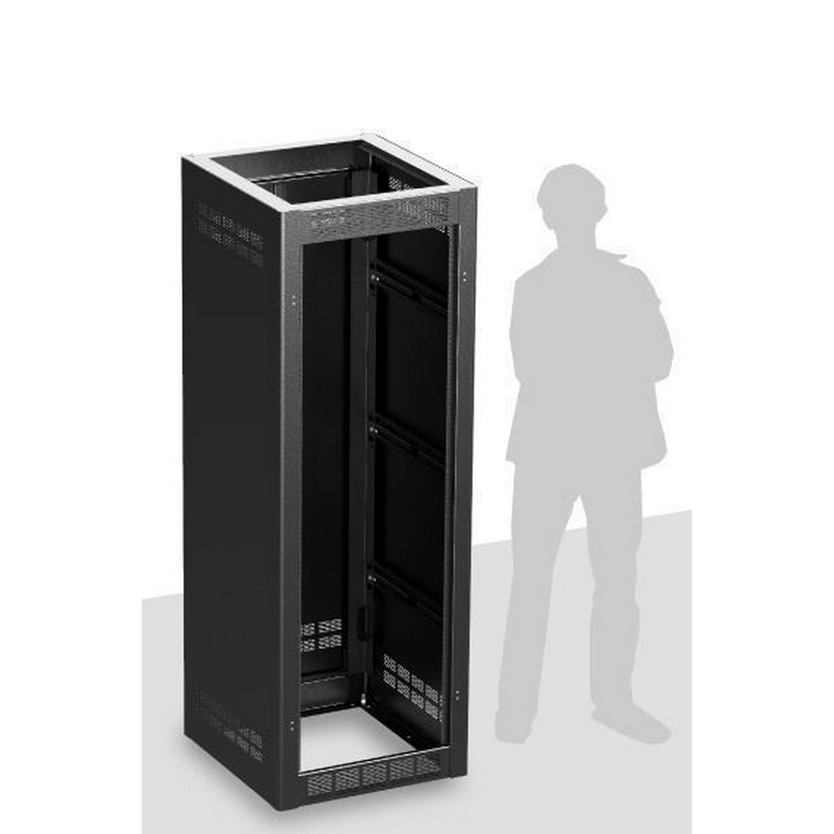 AtlasIED FMA35-25 Series Rack Enclosures, 25.5-Inch Usable Depth with Gangable Rack, Stand-Alone, and Side Panel Options, 35RU