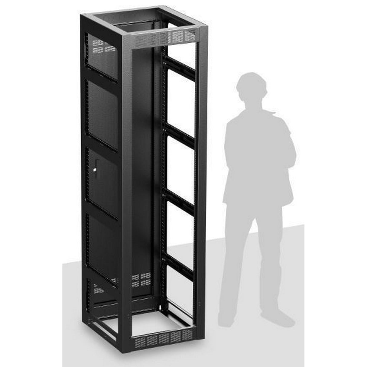 AtlasIED FMA44-25 Series Rack Enclosures, 25.5-Inch Usable Depth with Gangable Rack, Stand-Alone, and Side Panel Options, 44RU