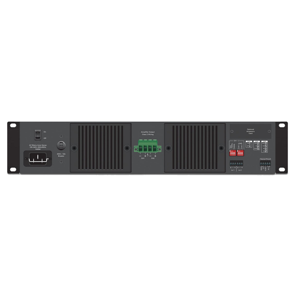 AtlasIED HPA1302 2-Channel x 650W Commercial Multi-Impedance Power Amplifier