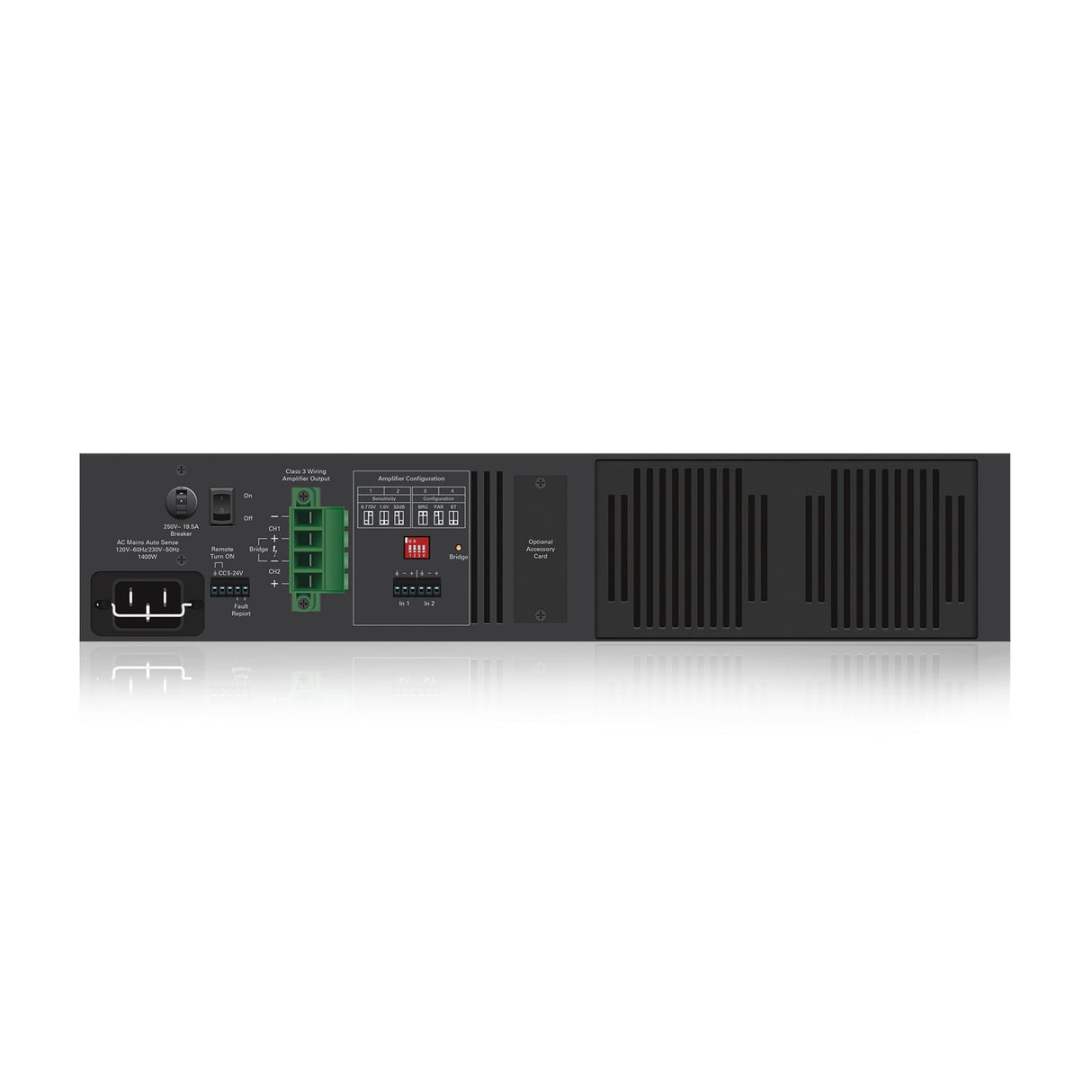 AtlasIED HPA2602 2-Channel x 1600W Commercial Multi-Impedance Power Amplifier