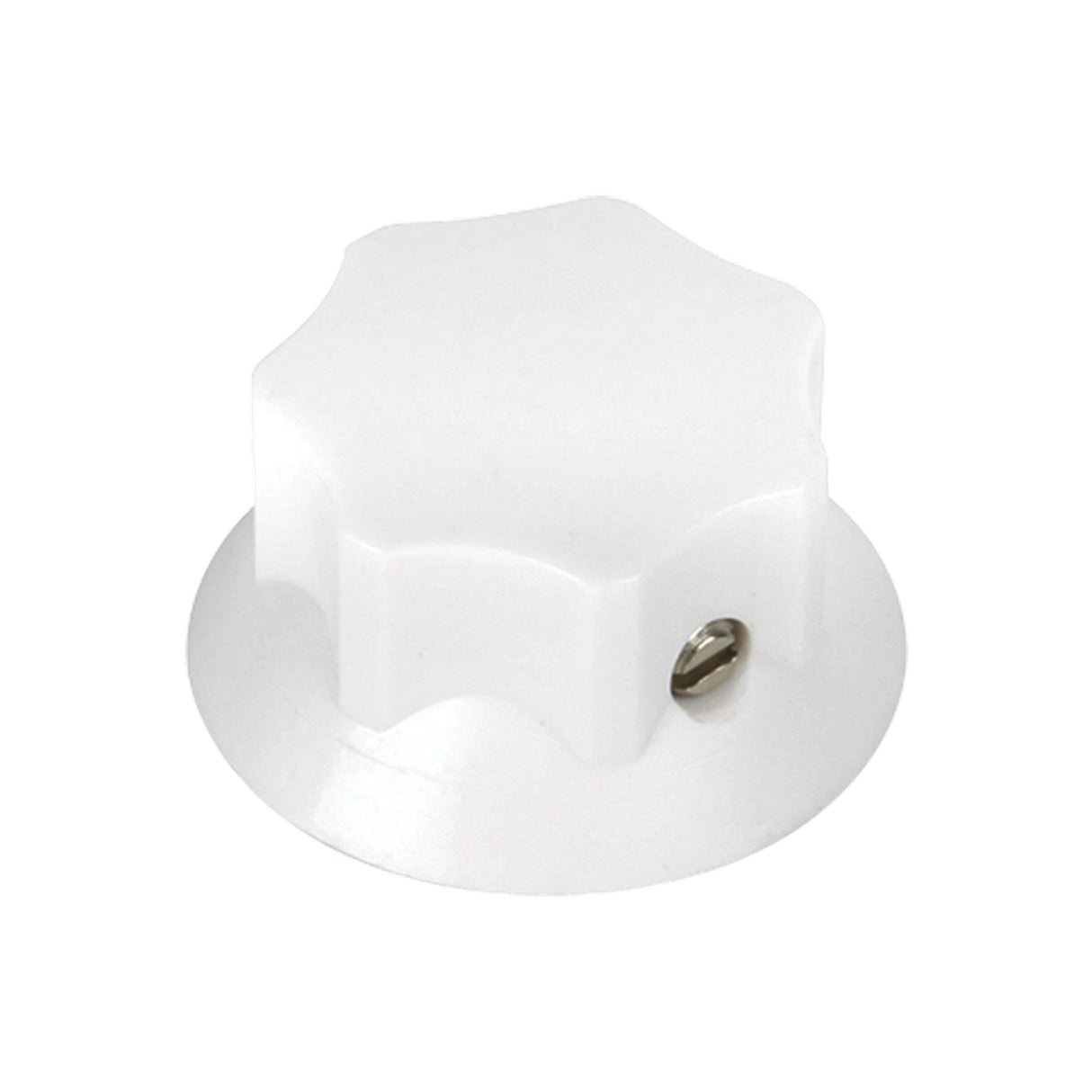 AtlasIED HX22‑W 1 1/8-Inch White Skirted Control Knob for HX41-50 and HX12-R Switches, White