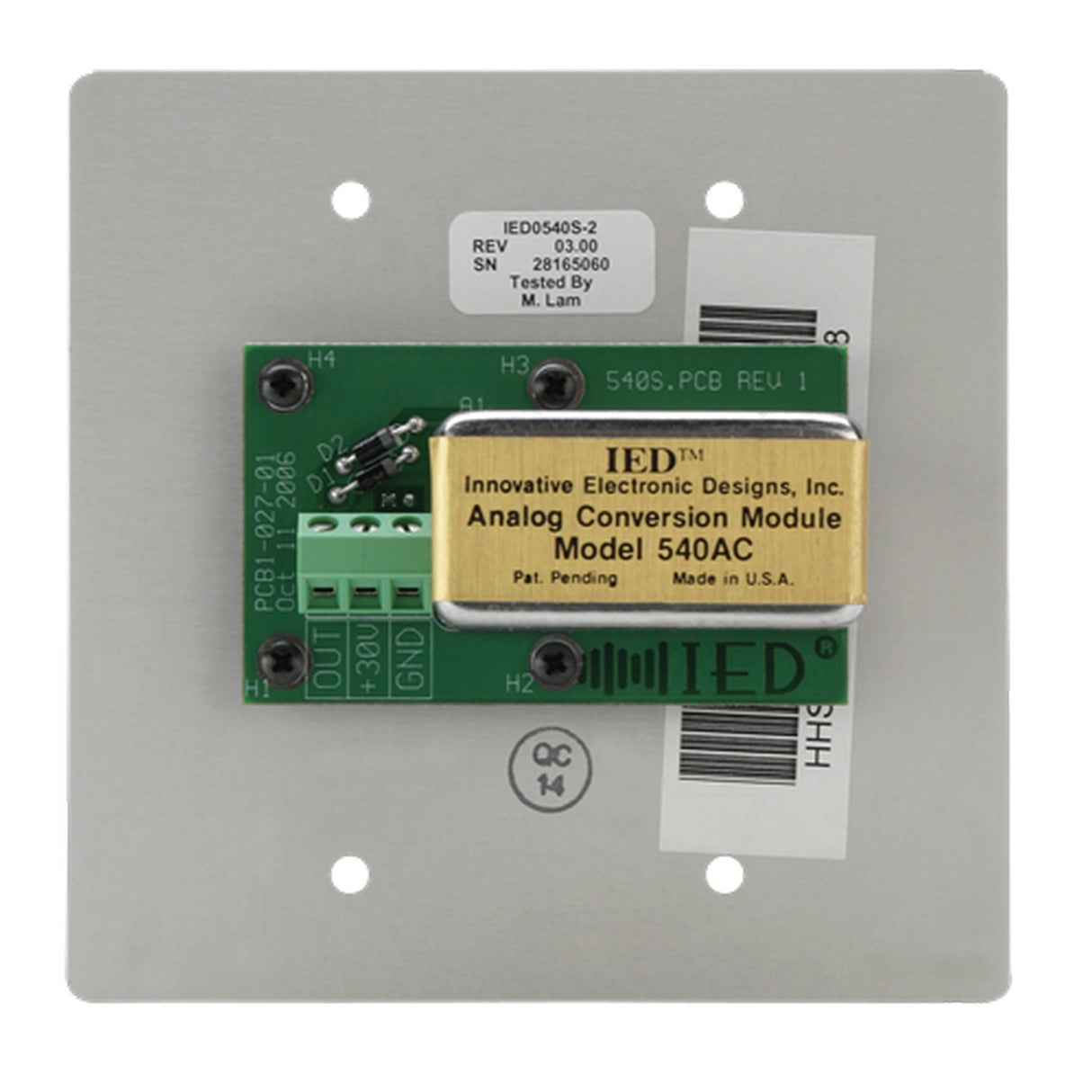 AtlasIED IED0540S-2 Ambient Noise Sensor with Mounting Plate