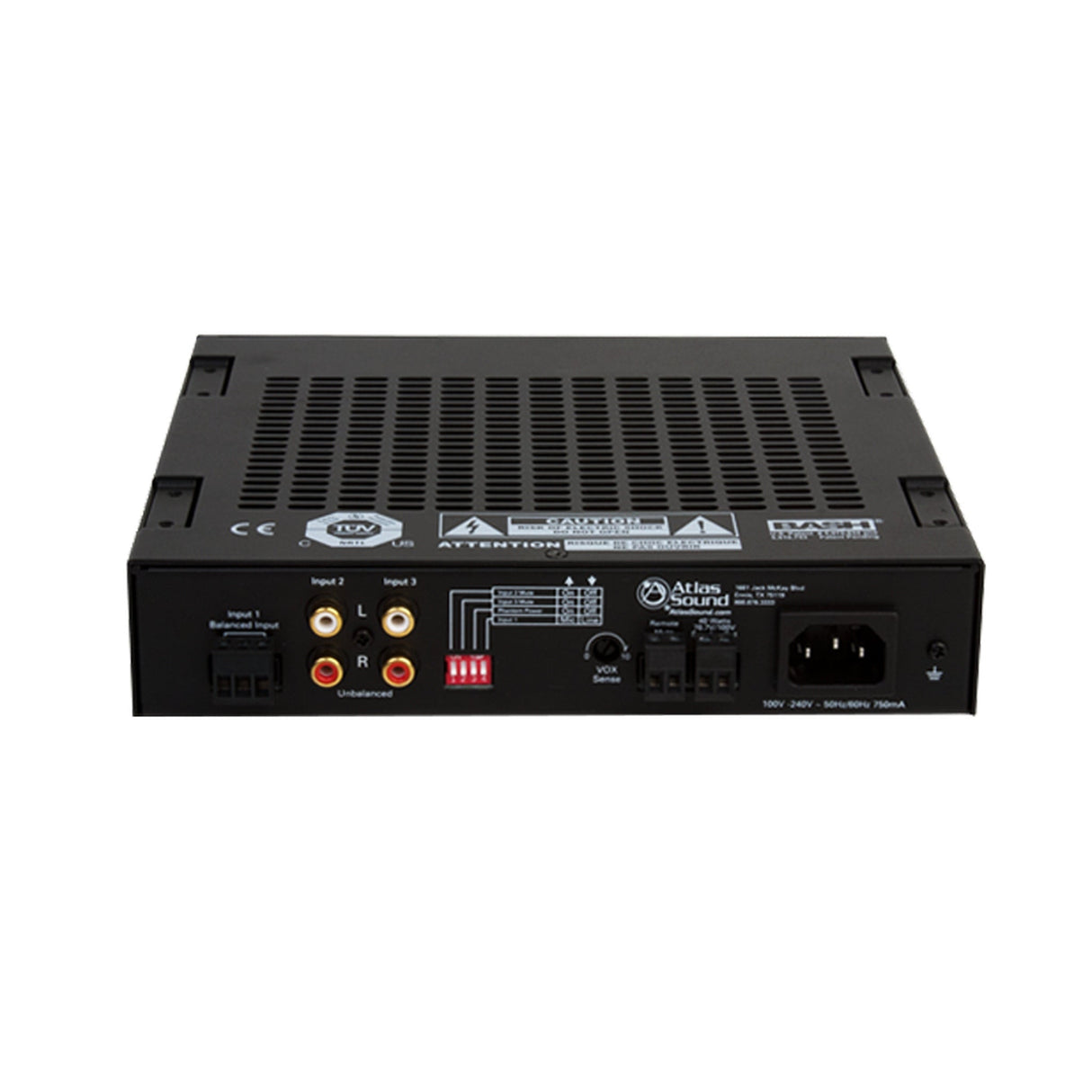 AtlasIED MA Series 3-Input Compact Mixer Amplifiers with Global Power Supply