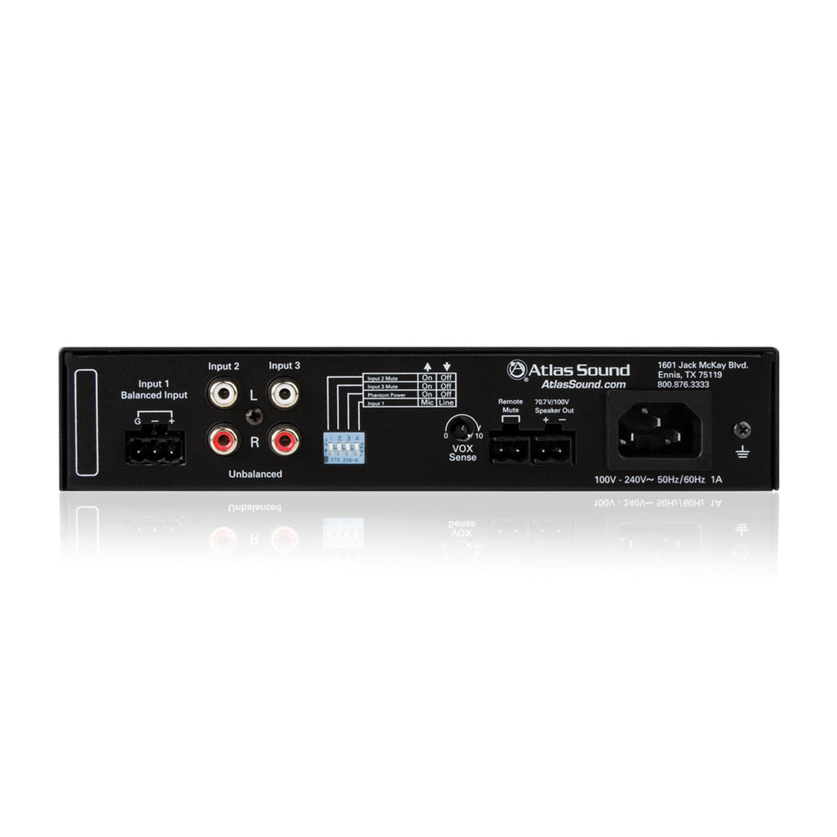 AtlasIED MA Series 3-Input Compact Mixer Amplifiers with Global Power Supply