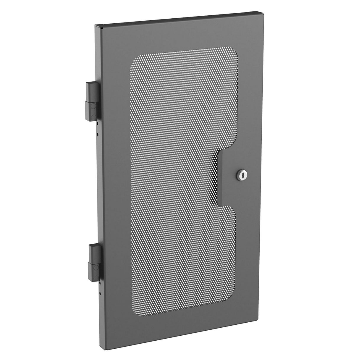 AtlasIED MPFD16‑HR 1-Inch Deep Micro‑Perforated Steel Rack Door, Half‑Width, 16RU