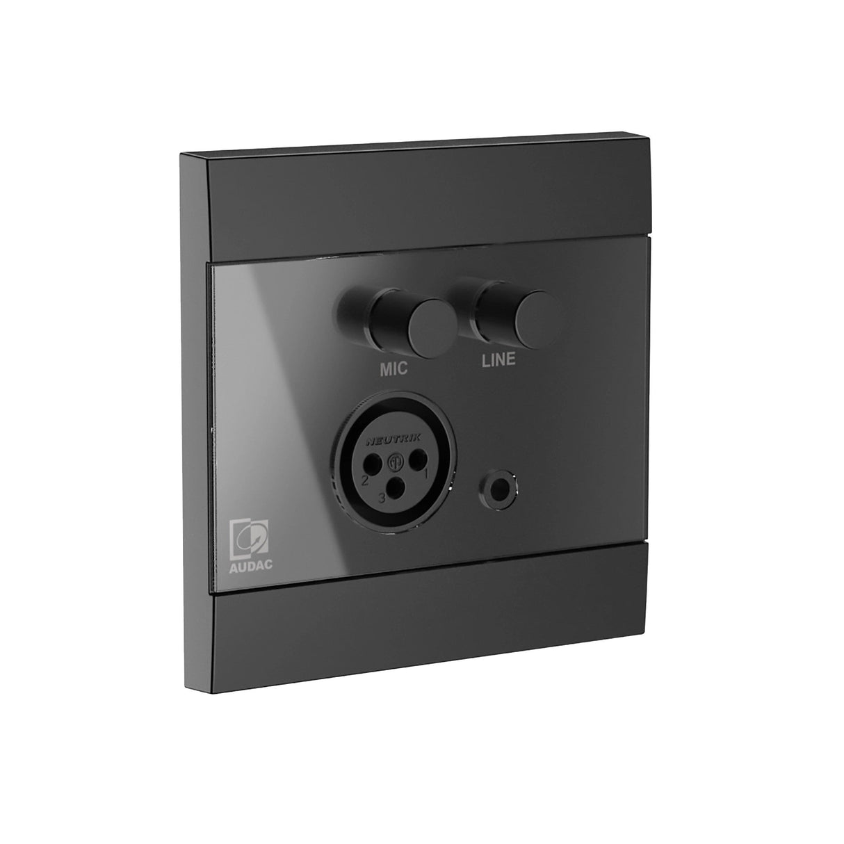 Audac WP210 Universal Wall Panel with Microphone and Line Input 80 x 80 mm