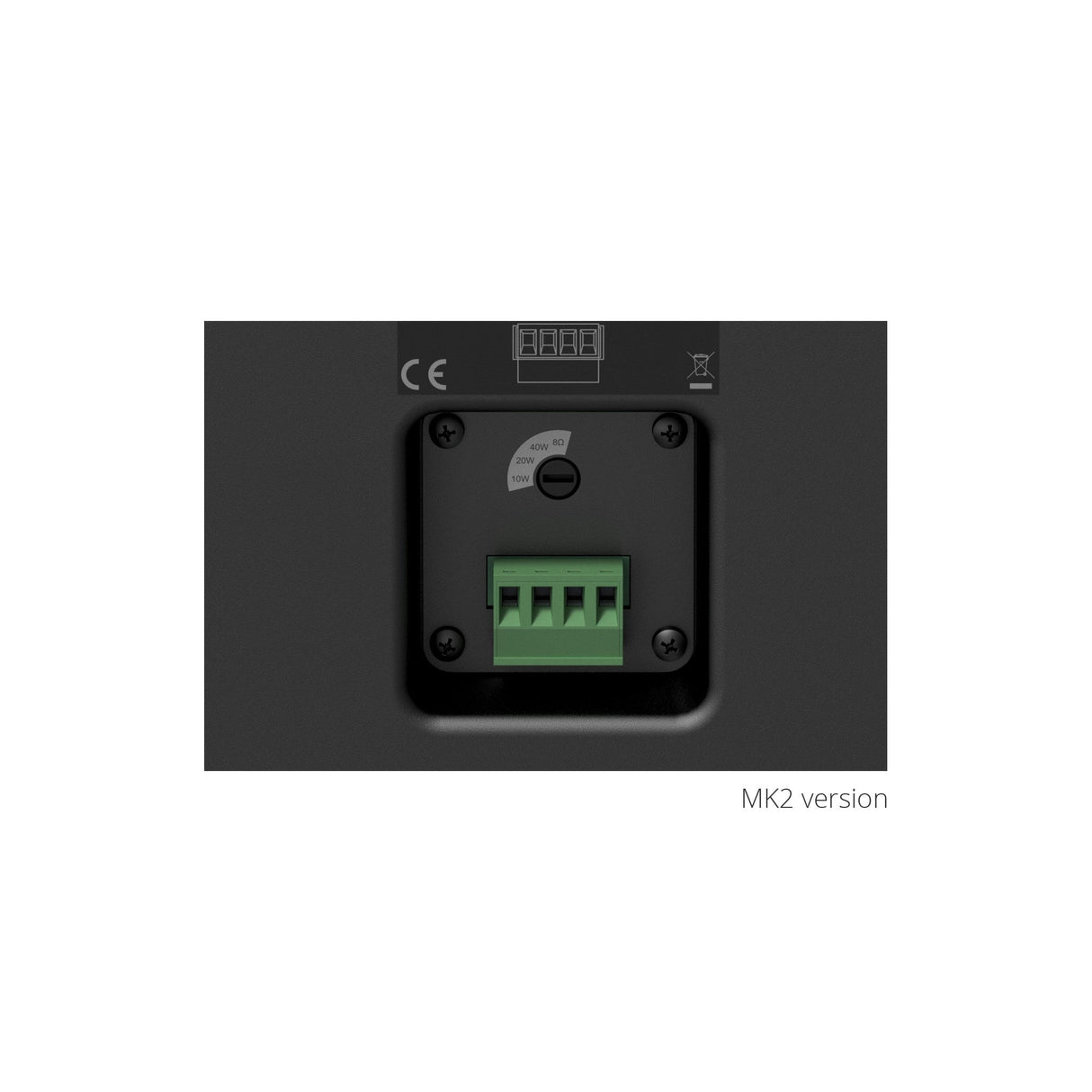 Audac WX502 MK2 5 1/4-Inch Universal Wall Speaker - Black