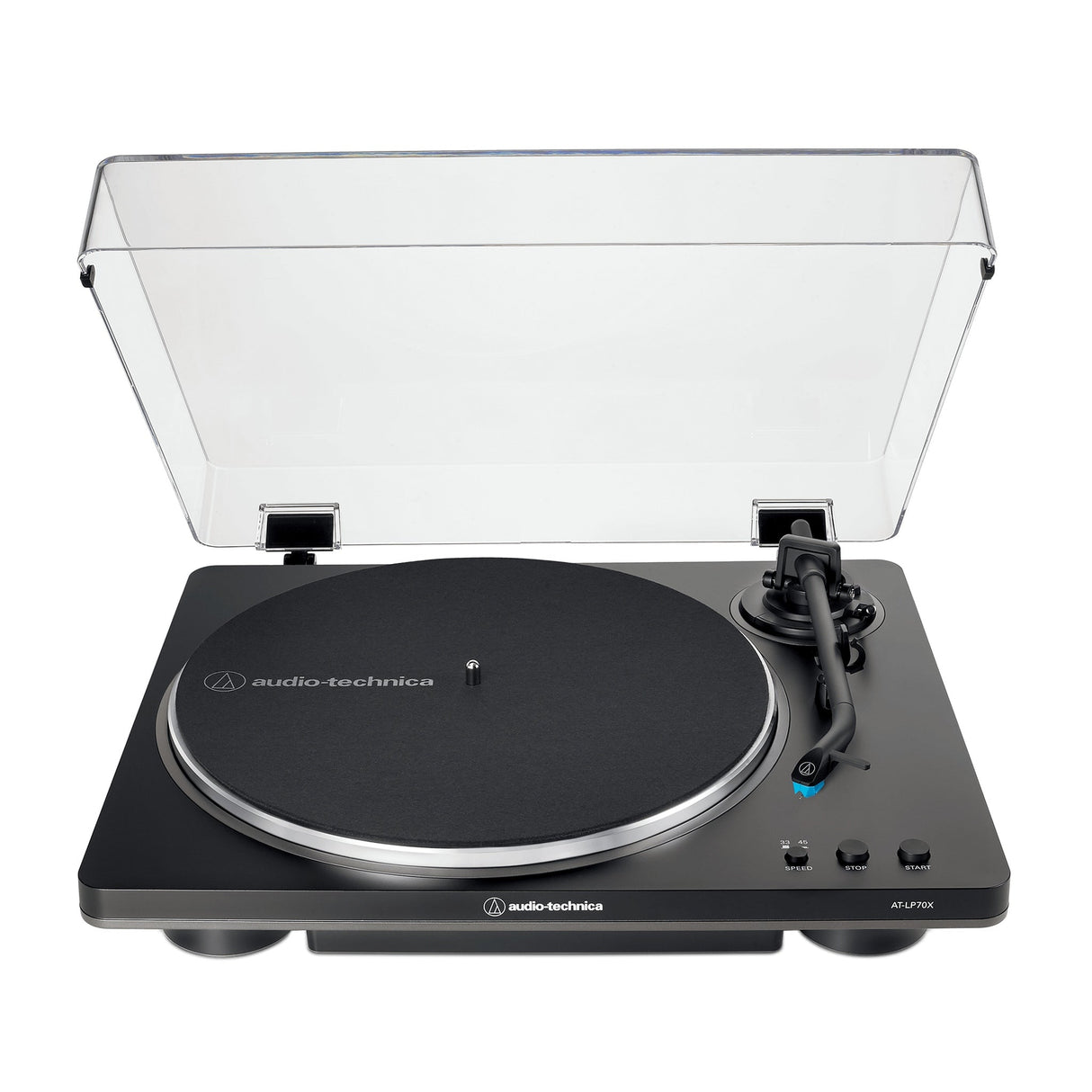 Audio-Technica AT-LP70X-BG Fully Automatic Belt-Drive Turntable, Black/Gray