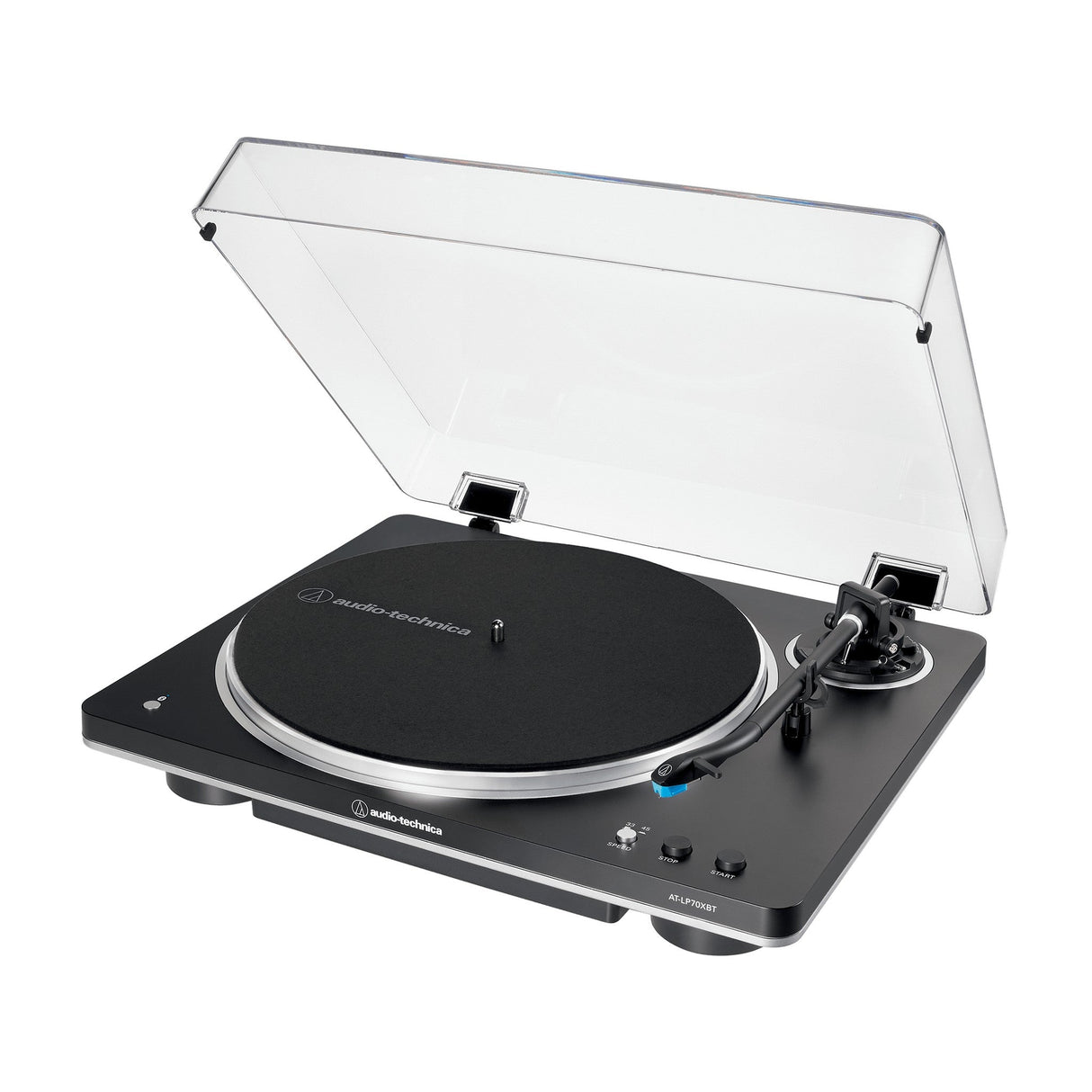 AVLGEAR Audio-Technica AT-LP70XBT-BS Wireless Turntable, Black/Silver