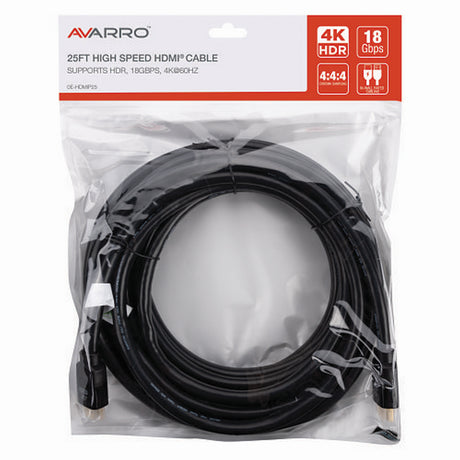 AVARRO 0E-HDMIP25 UHD 4K HDMI Cable with Ethernet, 25-Feet