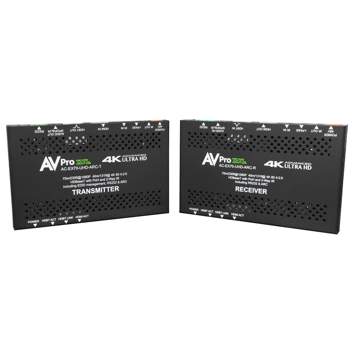 AVPro Edge AC-EX70-UHD-ARC 70M 10.2Gbps HDBaseT HDMI Extender Kit